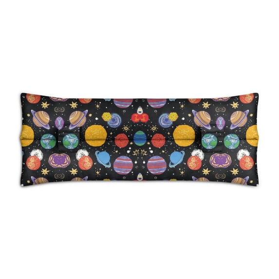 Moon and Stars Print Post Surgery Seatbelt Pillow - Nebula Cosmic Mastectomy Cushion