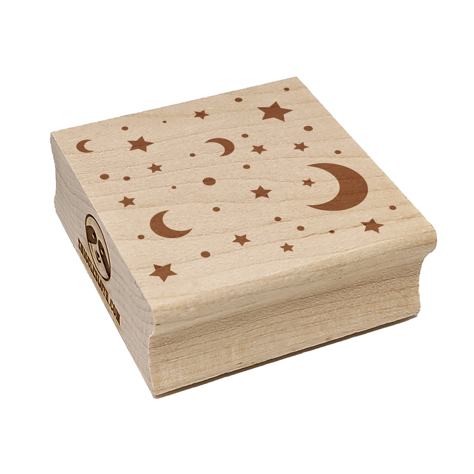 Sniggle Sloth 'Love Grows' Seed Packet Mini Rubber Stamp - 1.25 Inch Square Craft Stamp For Cards & Journals