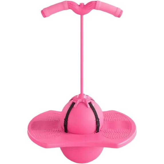 Moon bounce ball, bouncing ball pogo stick, Balance Jumping Ball with Handle and Ball Pump - Durable Pogo Jumper for Outdoor Play - Active Fitness Toy