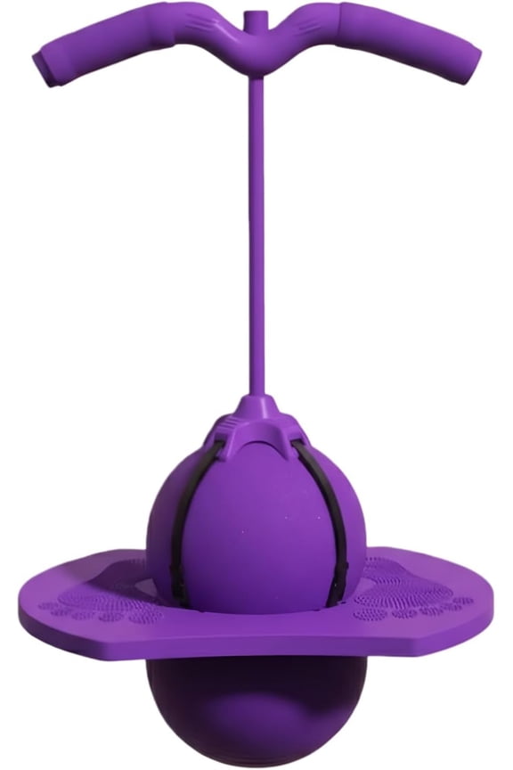 Moon bounce ball, bouncing ball pogo stick, Balance Jumping Ball with Handle and Ball Pump - Durable Pogo Jumper for Outdoor Play - Active Fitness Toy
