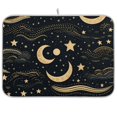 thumbnail image 1 of Moon in Black Dish Drying Mat Dish Drainer Rack Mats Water Absorbent Non-Slip Easy Clean Heat Resistant for Kitchen Counter, 1 of 8