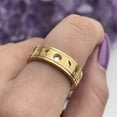 thumbnail image 1 of Moon phases Gold  Silver ring - Rotatable, 1 of 2
