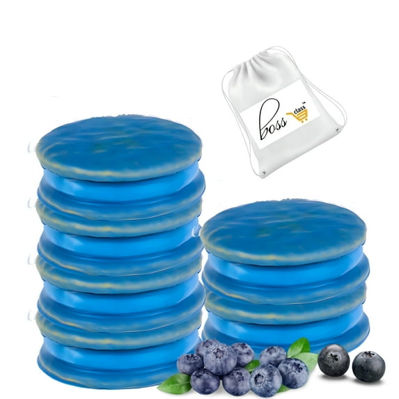 MoonPie Blueberry Minis, 6 Ct Total (1 Box) Once in a Blue Moon Flavored Moon Pies Sandwiches Classic Home Travel Snacks Party Gourmet Treats Bag Basket Fillers & CUSTOM Storage Carrier