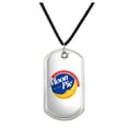 thumbnail image 1 of MoonPie Logo Military Dog Tag Pendant Necklace with Cord, 1 of 5