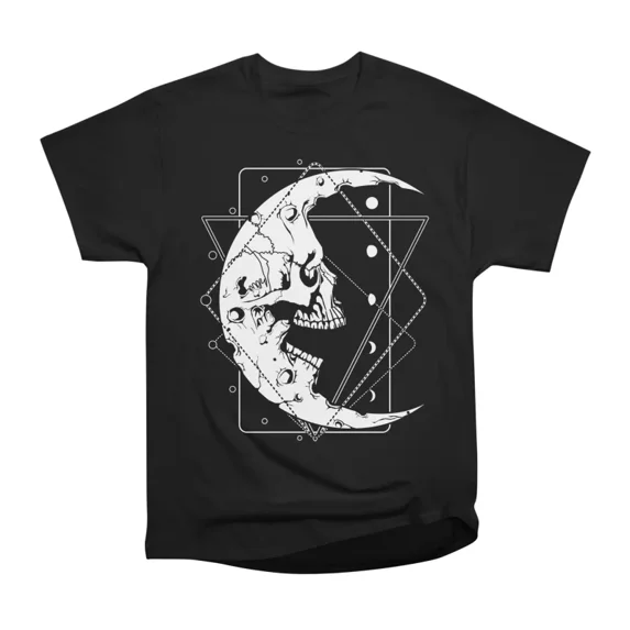 MoonSkull T-Shirt Tee Gift For Him Merch For Her Apparel For Friend ...