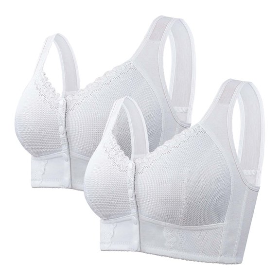 Moona Bra For Senior Front Closure Breathable Bra For Seniors Wirefree Bras For Older Women