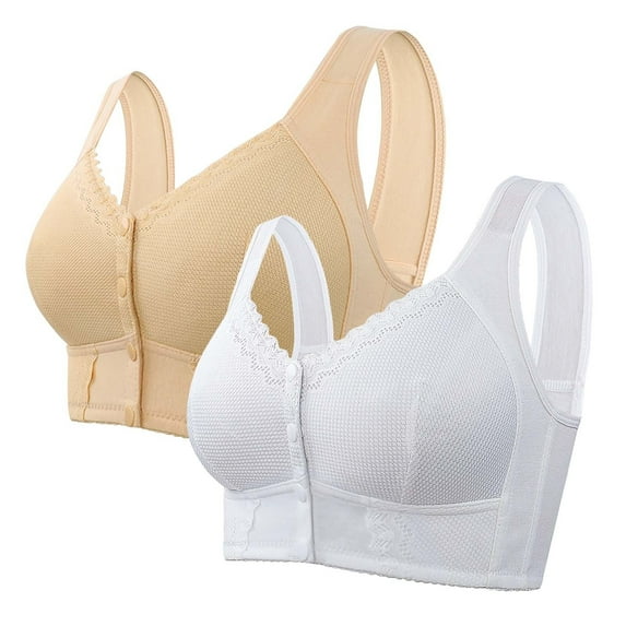 Moona Bra For Senior Front Closure Breathable Bra For Seniors Wirefree Bras For Older Women