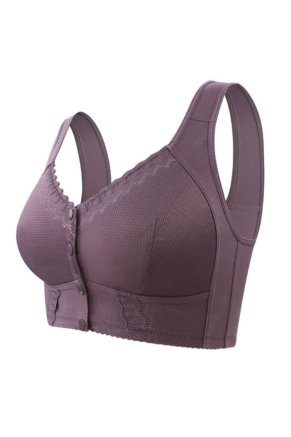 Moona Bra For Senior Front Closure Breathable Bra For Seniors Wirefree Bras For Older Women