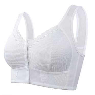 Women's Comfort Wireless Front Snap Closure Bra – Lace Push Up, Size Range 36B To 48B, Multicolor