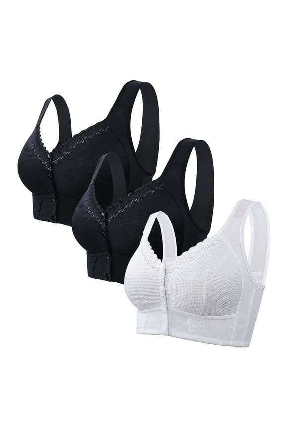 Moona Bra For Senior Front Closure Breathable Bra For Seniors Wirefree Bras For Older Women, Bras with Cooling Gel Technology, Bras for Asymmetric Breast Correction, Bras with Magnetic Front Closure