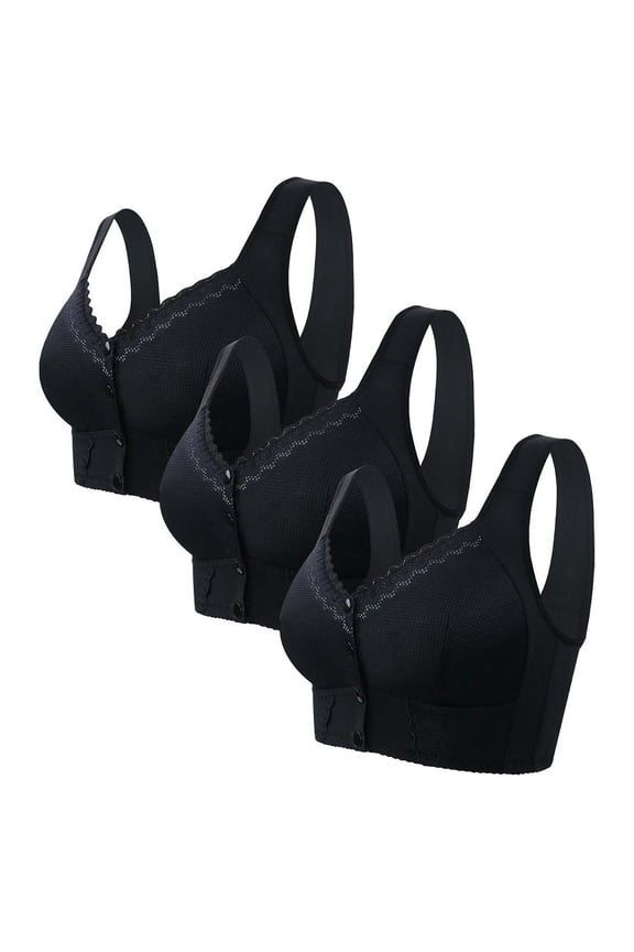 Moona Bra for Senior Front Closure Breathable Bra for Seniors Wirefree Bras for Older Women