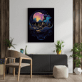 thumbnail image 1 of Moonbeams and Magic - Celestial Moon Magic Canvas Wall Art, 1 of 2