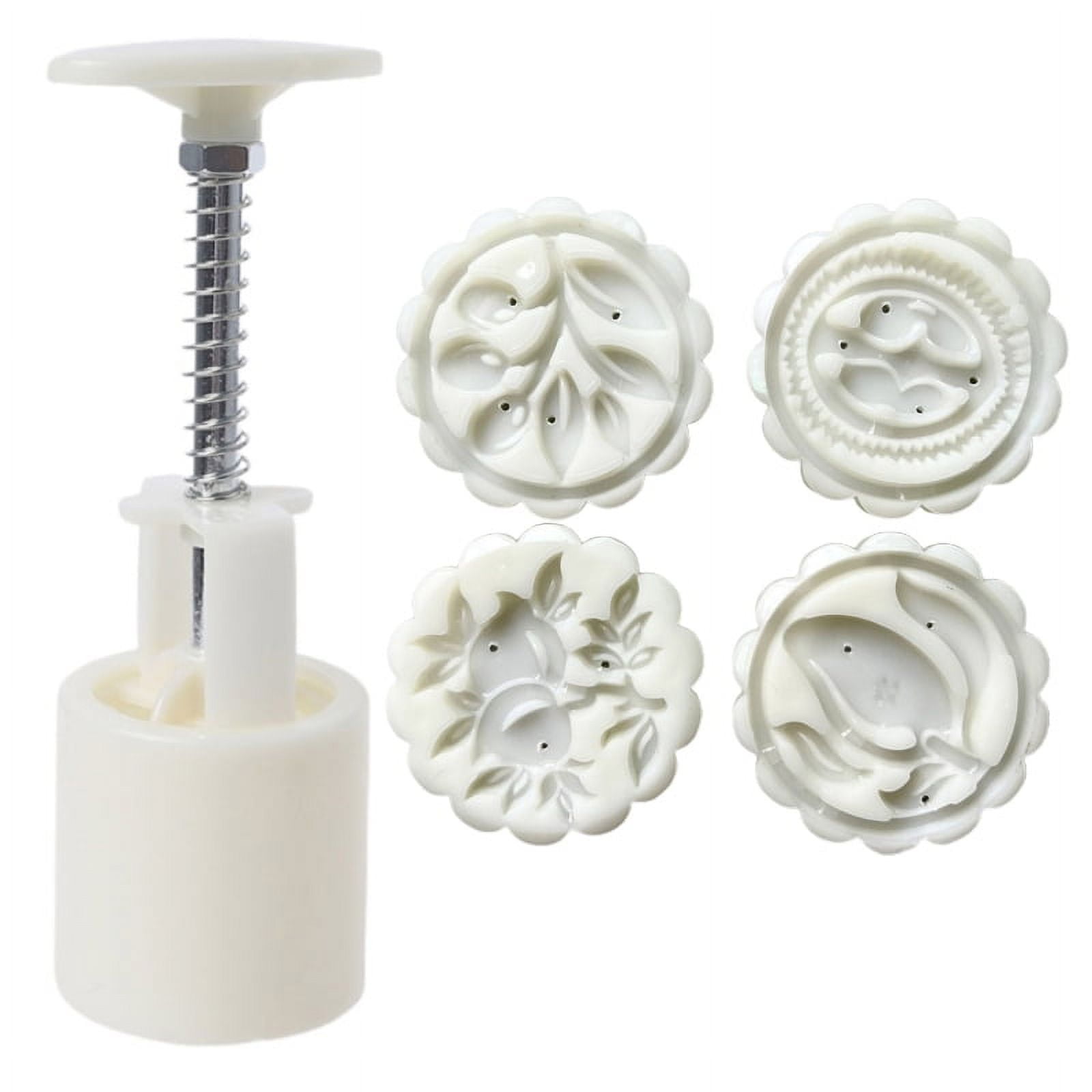 Mooncake Molds For Baking DIY Hand Press Cookie Stamps Mung Bean Cake ...