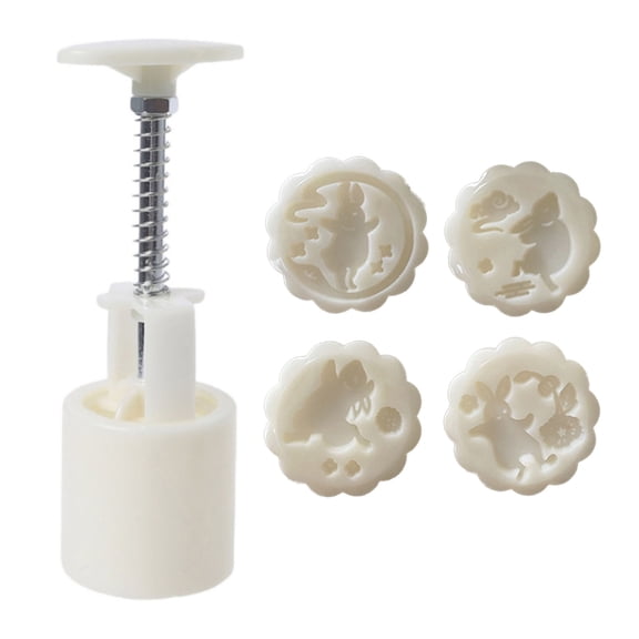 Mooncake Molds Mooncake Moulds Hand Pressure Plastic Material Baking Accessories