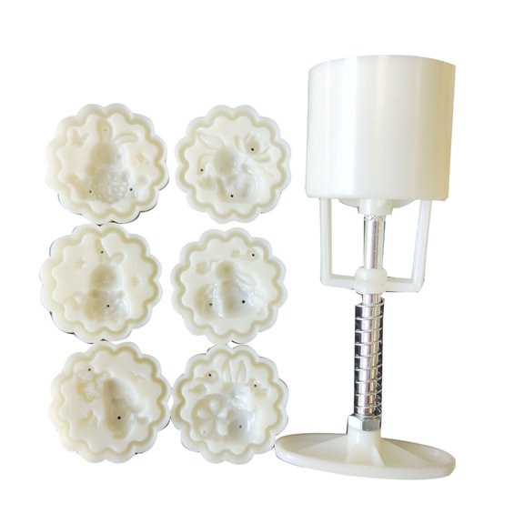 Mooncake Molds Plastic Mooncake Tool Hand Pressure Plastic Material Baking Tools