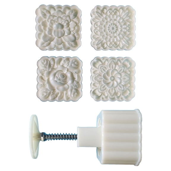 Mooncake Mould DIY Hand Pressure Fondant Decorations Tools Moon Cake Mold