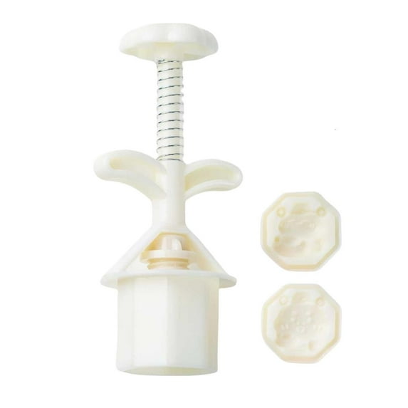 Mooncakes Making Mold Chinese New Year ABS Plastic Hand Pressure Pastries Mold