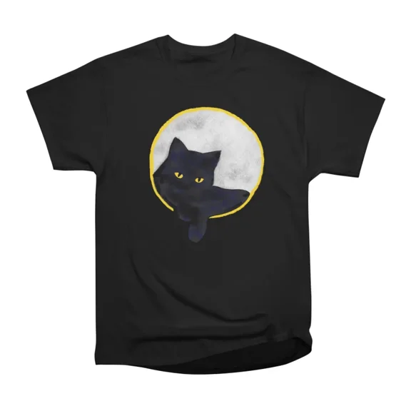 Mooncat T-Shirt Tee Gift For Him Merch For Her Apparel For Friend