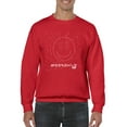 thumbnail image 1 of Moonchild Emoji - Cosmic Smiley Starry Night Men's Sweatshirt, 1 of 4