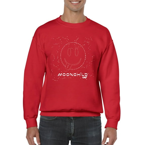 Moonchild Emoji - Cosmic Smiley Starry Night Men's Sweatshirt