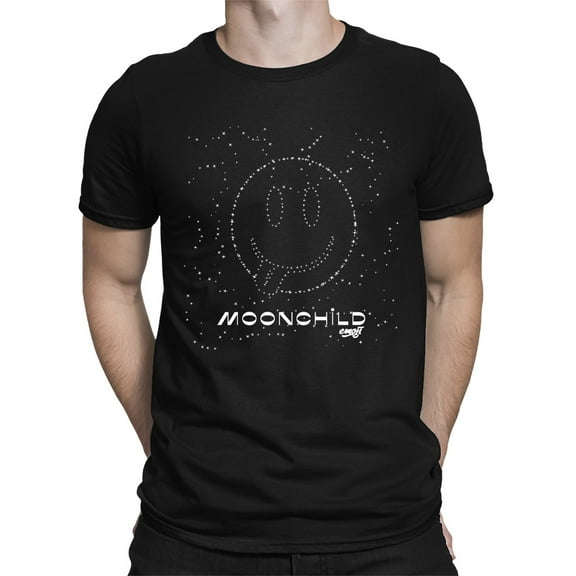 Moonchild Emoji - Cosmic Smiley Starry Night Men's T-shirt