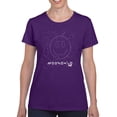 thumbnail image 1 of Moonchild Emoji - Cosmic Smiley Starry Night Women's T-shirt, 1 of 4
