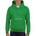 thumbnail image 1 of Moonchild Emoji - Cosmic Smiley Starry Night Youth's Hoodie, 1 of 4