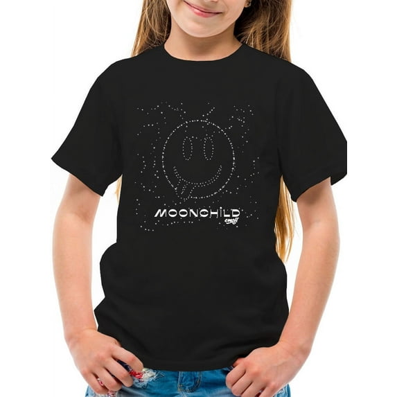 Moonchild Emoji - Cosmic Smiley Starry Night Youth's T-shirt