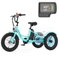 thumbnail image 1 of MOONCOOL Electric Tricycle for Kids ,16"x3" 3 Wheel 250W 10.4Ah Etrike W/ LED headlight & Rear Basket & horn bell & DIY stickers，6/9/12.5 MPH, 1 of 13