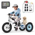 thumbnail image 1 of Mooncool 16 inch Electric Tricycle w/Helmets Protection Gear Set, for Kids Ages 6-12 Years Old, 3 Wheels Electric Bicycle Bikes, 250W Motor Step-Thru Etrike with Removable Battery & Large Basket, 1 of 13