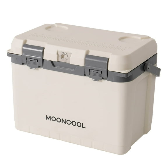 MOONCOOL 16L Insulated Cooler Box, Durable Waterproof Spacious with 72-Hour Ice Retention, Ergonomic Handle for Camping, Hiking, Beach Trips, and Outdoor Adventures