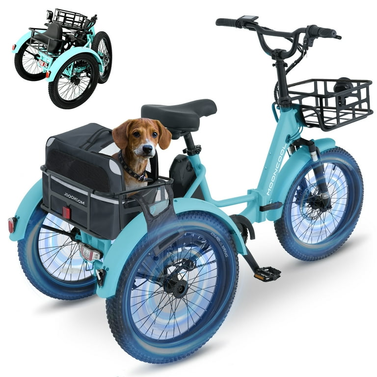 Folding electric tricycles for adults sale