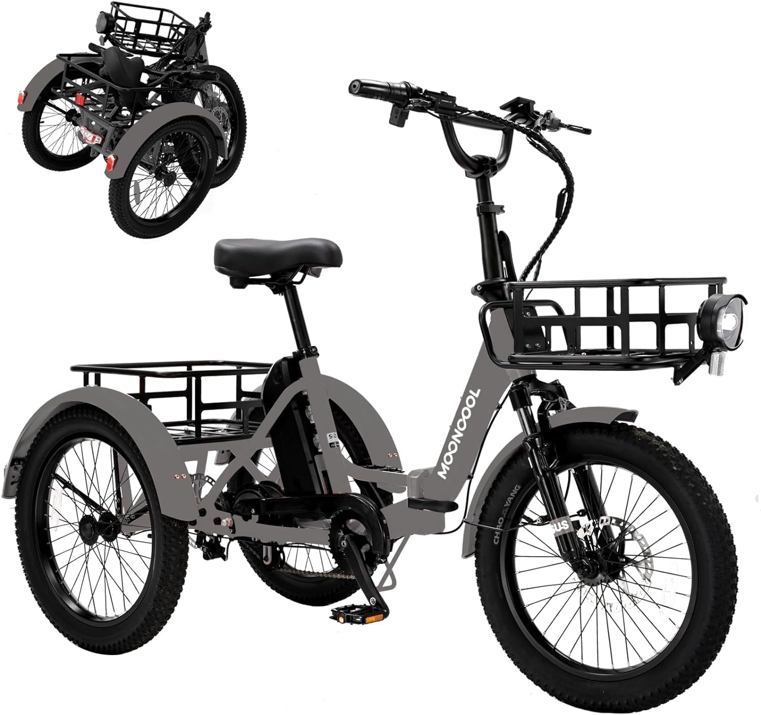 Mooncool 20 Folding 3 Wheel Electric Tricycle for Philippines Ubuy