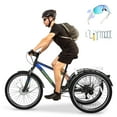 thumbnail image 1 of Mooncool Adult Mountain Tricycle, 7 Speed Three Wheel Bike, 24/26/27.5 Inch Adults Trikes for Seniors with Shopping Basket, Exercise Men's Women's Tricycles, 1 of 10