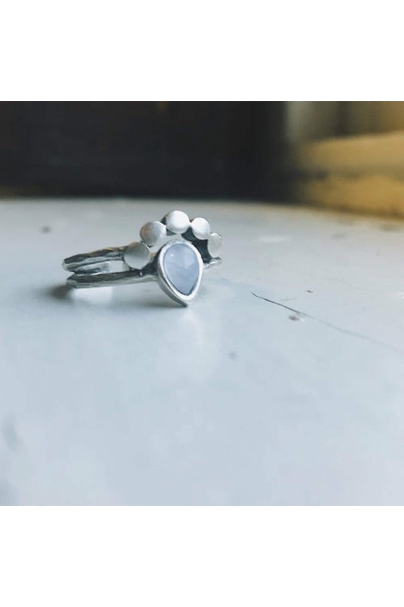 Moondrop Moonstone Ring