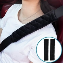 Moonet Auto Seat Belt Shoulder Protector Harness Pad, Soft Skin-Friendly Universal Seatbelt Cover for More Comfortable Driving, Multipurpose for Handbag Carmera Backpack Straps,2pc(Black)
