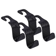 Moonet Car Seat Headrest Hook Universal Auto Back Seat Storage Organizer Hanger Storage Holder for Purse Handbag Coats 4 Pack