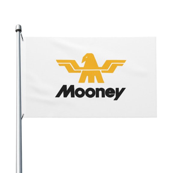 Mooney Aircraft 3x5 Ft Flag Double Sided Indoor Outdoor Double Stitched Polyester Flag With 2 Grommets-Both Side Can Be Read