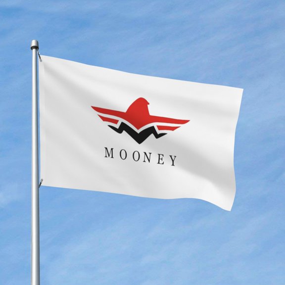 Mooney Aircraft Flag 3x5 Ft Flag Double Sided Indoor Outdoor Double Stitched Polyester Flag With 2 Grommets-Both Side Can Be Read
