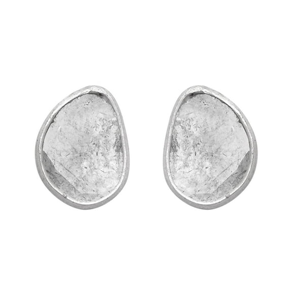 Mooneye 0.25 Ctw Natural Diamond Polki 925 Sterling Silver Women Engagement Tiny Studs Earrings