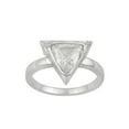 thumbnail image 1 of Mooneye 0.50 CTW Slice Polki Diamond Trillion Shape Geometric Women Gift Ring 925 Sterling Silver, 1 of 5