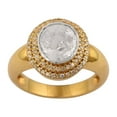 thumbnail image 1 of Mooneye 0.50 Ctw Polki Diamond Cocktail Women Gifts Ring Gold Vermeil 925 Sterling Silver, 1 of 5