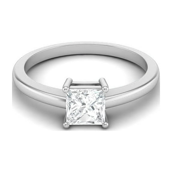 Mooneye 0.75 Ct Pear Moissanite Diamond 925 Sterling Silver Solitaire Women Graduation Gift Ring