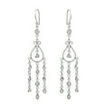 thumbnail image 1 of Mooneye 1.00 CTW Natural Diamond Polki 925 Sterling Silver Women's Wedding Dangles Earrings, 1 of 4