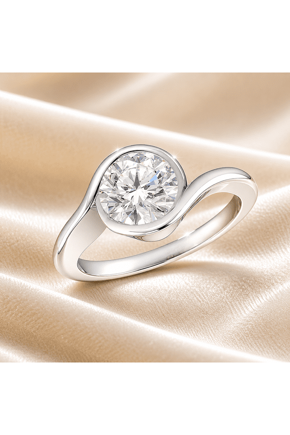 1.67 Carat Marquise Cut Moissanite Engagement Ring 925 Sterling Silver Pavé Band Solitaire Ring for Women
