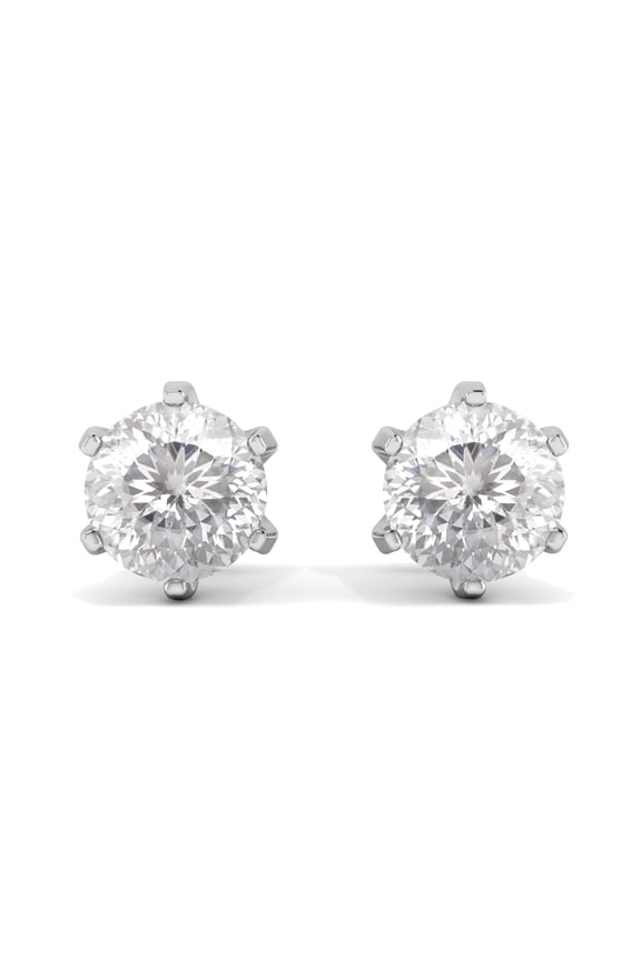 2.00 CT Portuguese Cut 161 Facets Moissanite Women Graduation Gift Stud Earrings 925 Sterling Silver