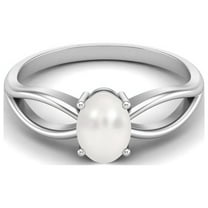 Mooneye 7X5mm Oval Pearl 925 Sterling Silver Solitaire Celtic Women Valentines Day Gift Ring