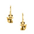 thumbnail image 1 of Mooneye 925 Sterling Silver Gold Vermeil Fox Dangle Women Earrings Wildlife Inspired Animal Jewelry, 1 of 4