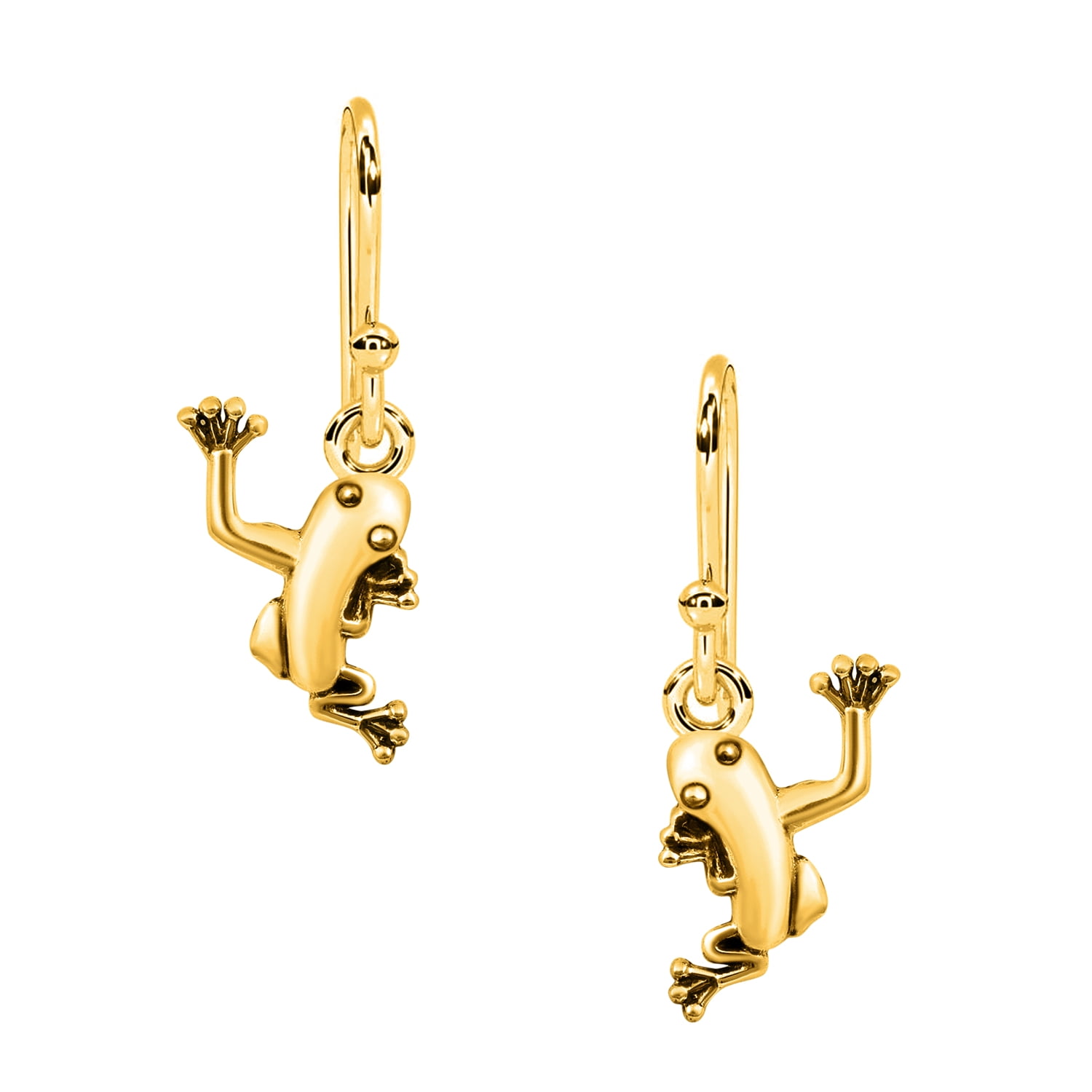 Mooneye 925 Sterling Silver Gold Vermeil Unique Cute Frog Women Dangle ...