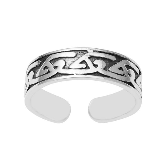 Mooneye 925 Sterling Silver Toe Rings Open Adjustable Women Toe Rings
